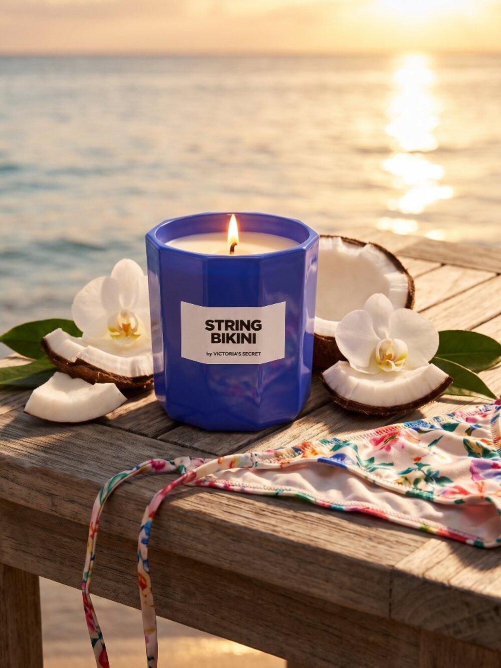 Victoria's Secret String Bikini Luxury Home Fragrance Candle 8 oz NWT